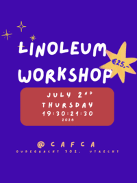 Linoleum workshop July 2nd