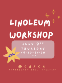 Linoleum workshop July 9th