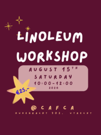 Linoleum workshop August 15th